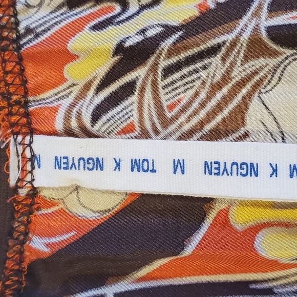 Tom K Nguyen real silk A line skirt Med - Picture 3 of 4